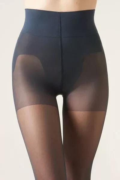 30 Denier Transparent Tights Mid Sculpt, Navy, Blue, large image number 5