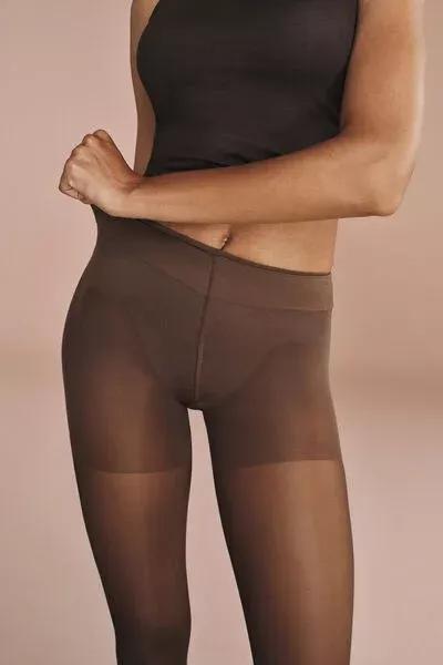 NUDE 11 - MOCHA Mid Sculpt 30 Denier Sheer Tights, Mocha, large image number 3