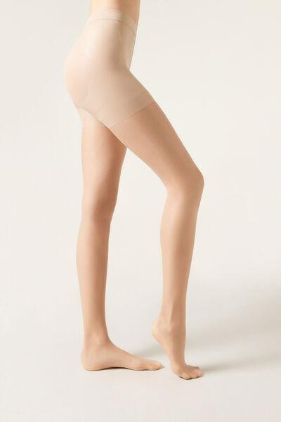 15 Denier Sheer Strong Sculpt Tights, Nude 1 - Beige, , large image number 1