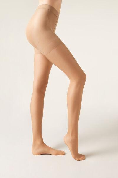 15 Denier Sheer Strong Sculpt Tights, Nude 6 - Gold, , large image number 1