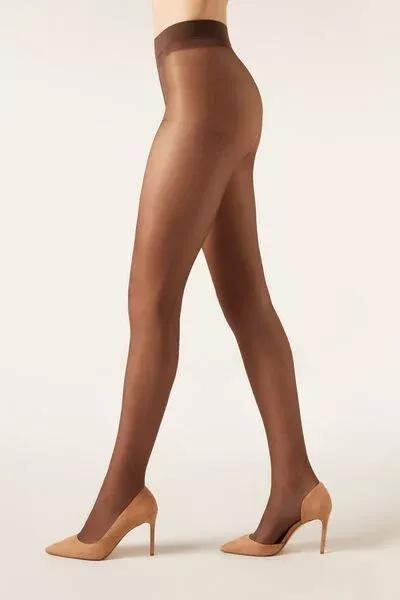 30 Denier Sculpt Sheer Tights, Nude 11 - Mocha, Mocha, medium