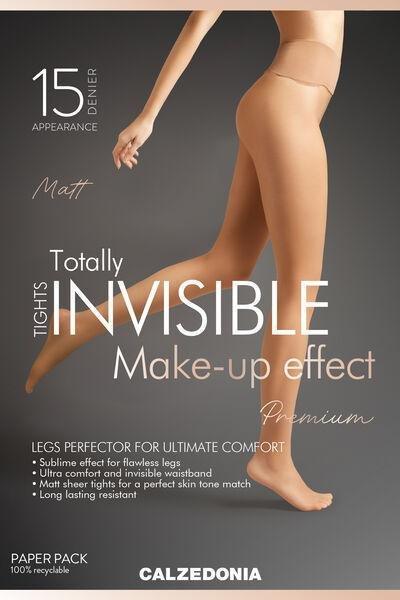 Invisible 15 Denier Make Up Effect Tights, Nude 7 - Bronze, Natural Bronze, medium