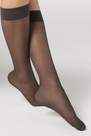 Calzedonia - Grey 20 Denier Comfort Cuff Knee-Highs - One-Size