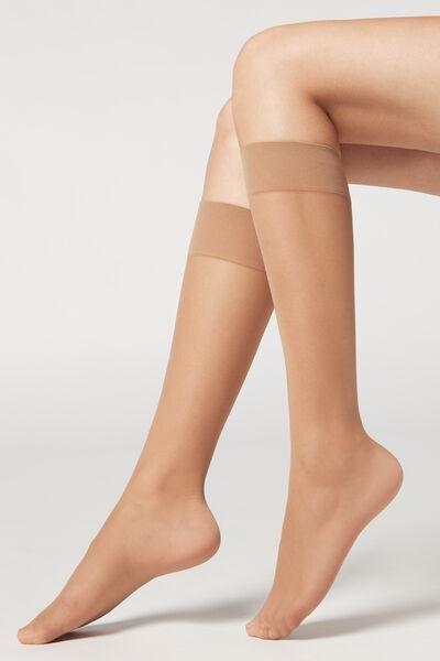 Beige Elixir 20 Denier  Knee-Highs - One-Size, Natural Elixir, large image number 0