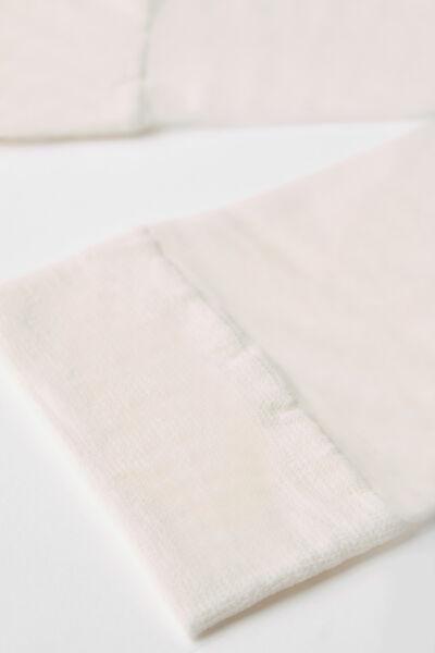 Ivory 20 Denier Comfort Cuff Knee-Highs - One-Size, 5501_062, large image number 2