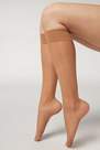 Natural Bronze 20 Denier Comfort Cuff Knee-Highs, Women - One-Size