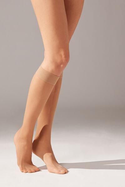 20 Denier Comfort Cuff Knee-Highs, Nude 6 - Elixir, Natural Elixir, large image number 1