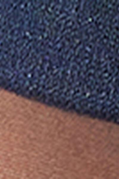 20 Denier Cuff Knee-Highs, Navy, Blue, large image number 3