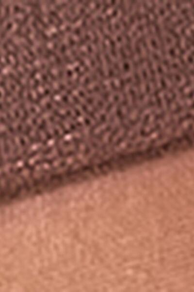 20 Denier Cuff Knee-Highs, Nude 11 - Mocha, Mocha, large image number 3