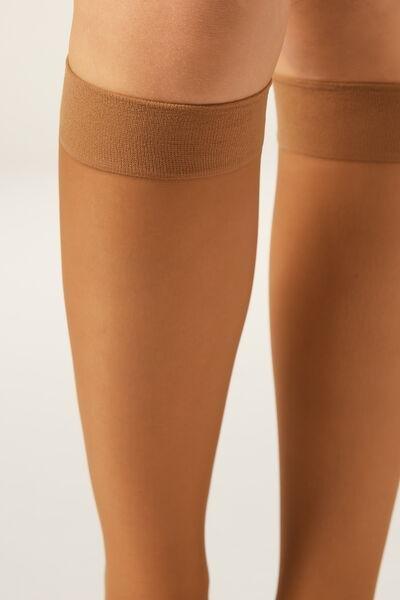 20 Denier Comfort Cuff Knee-Highs, Nude 8, Natural Tropical, large image number 2