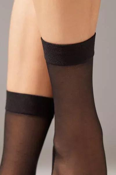 20 Denier Sheer Socks, Black, Black, large image number 4