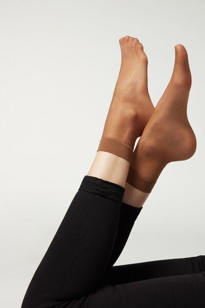 Beige Tropical 20 Denier Sheer Socks, Natural Tropical, large image number 0