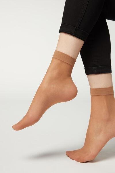20 Denier Sheer Socks, Nude 7 - Bronze, Natural Bronze, large image number 0