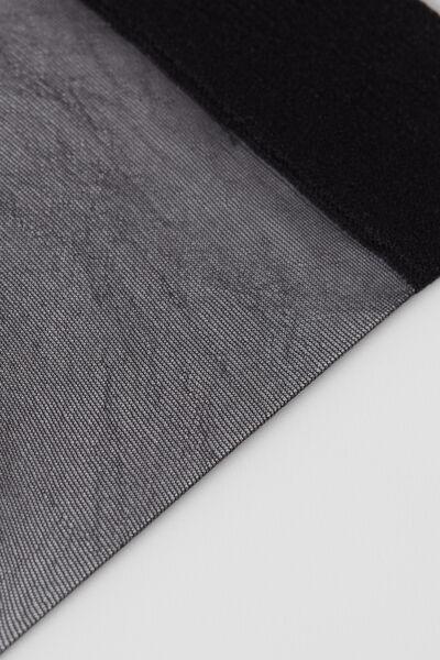 Black 8 Denier Ultra Sheer Socks, Black, large image number 3