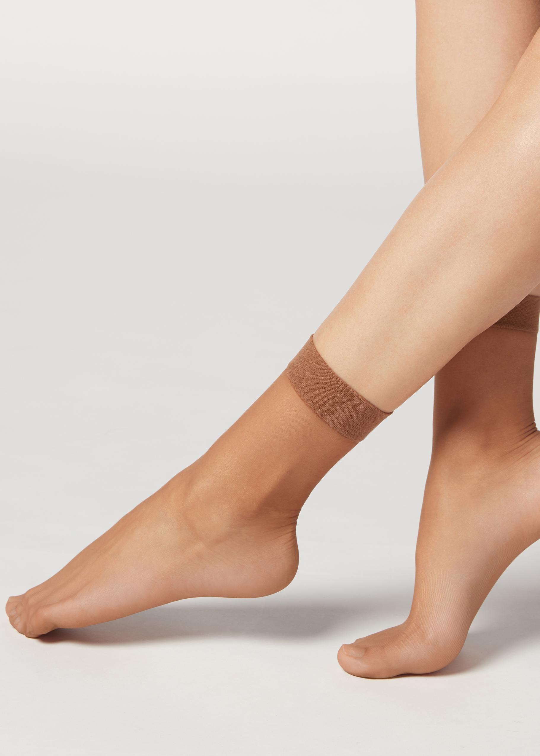 Women's Cotton Invisible Socks with Silicone Edge - Calzedonia