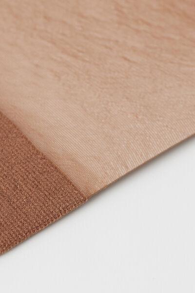 Beige Tropical 8 Denier Ultra Sheer Socks, Natural Tropical, large image number 2