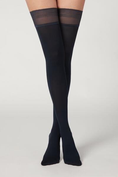 Blue Opaque Soft Touch Hold-Ups, , large image number 1