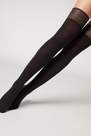Calzedonia - Black Opaque Soft Touch Hold-Ups