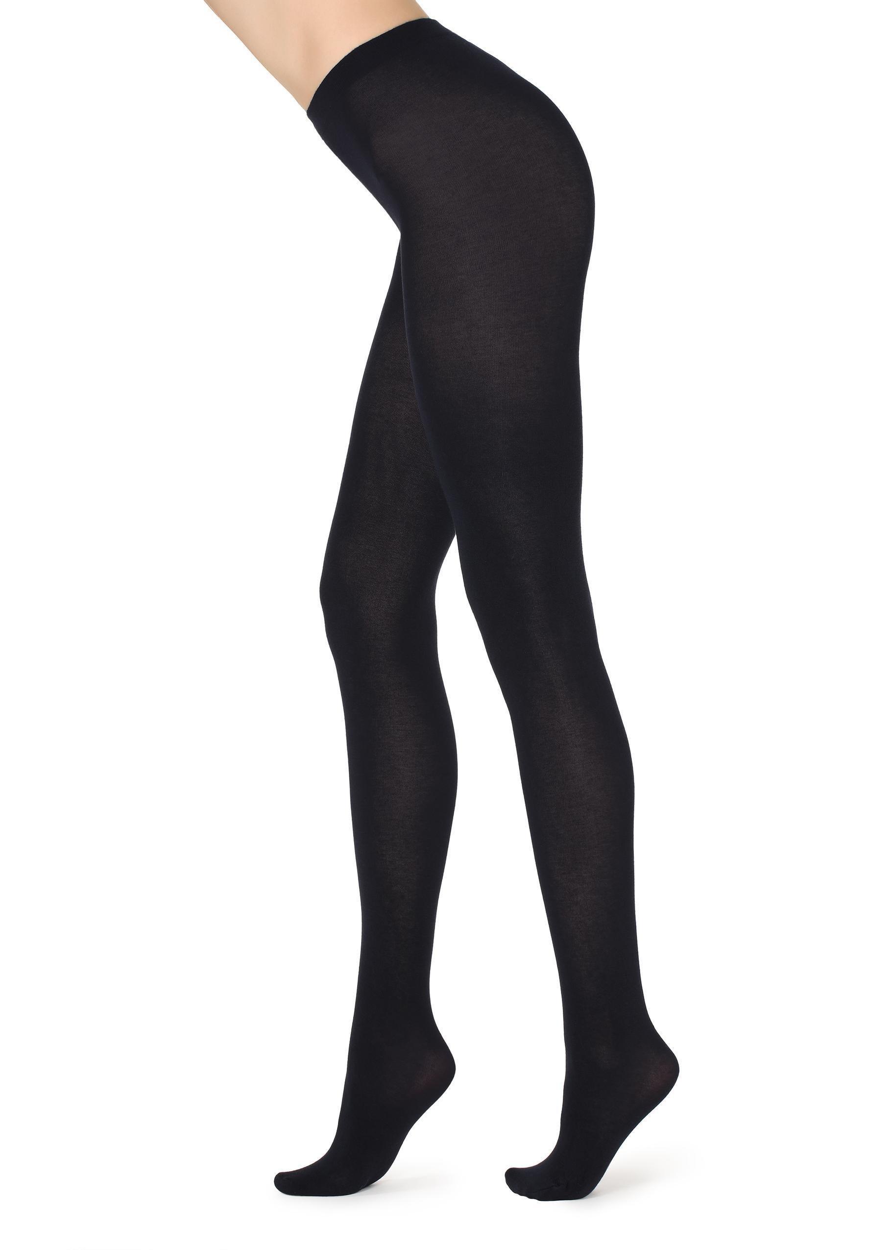 Blue Super Opaque Tights With Cashmere, Women, , large image number 2