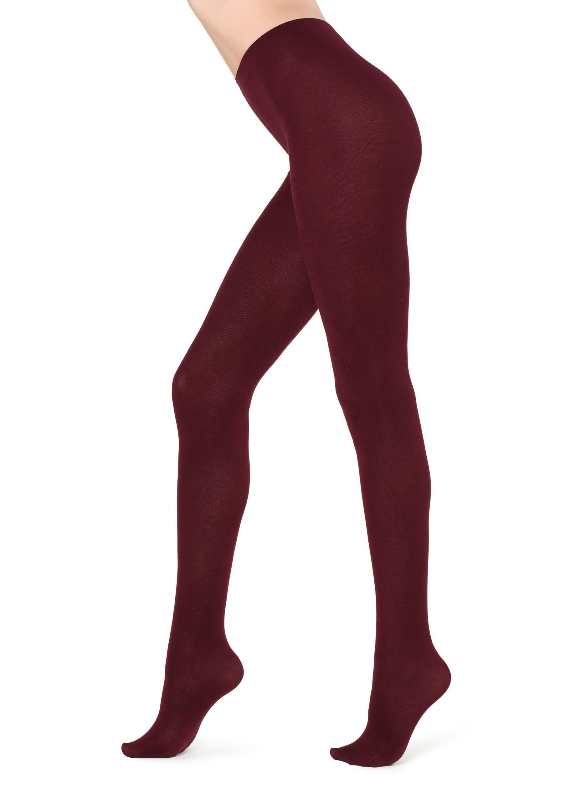 Grape Super Opaque Tights With Cashmere, Women, , large image number 1