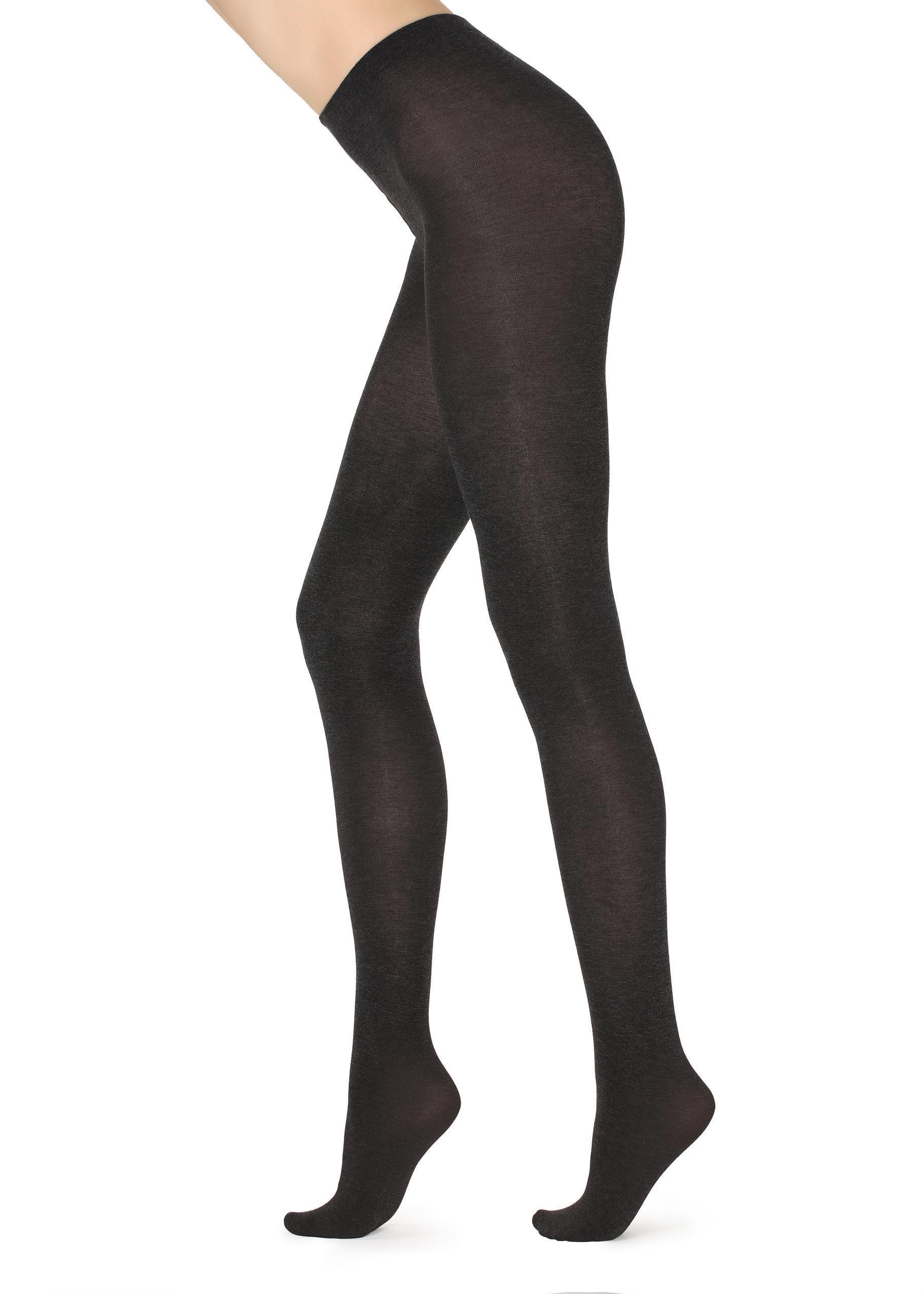 Dark Grey Blend Super Opaque Tights With Cashmere, Women, , large image number 1