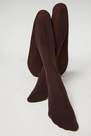 Dark Brown Super Opaque Tights With Cashmere, Women