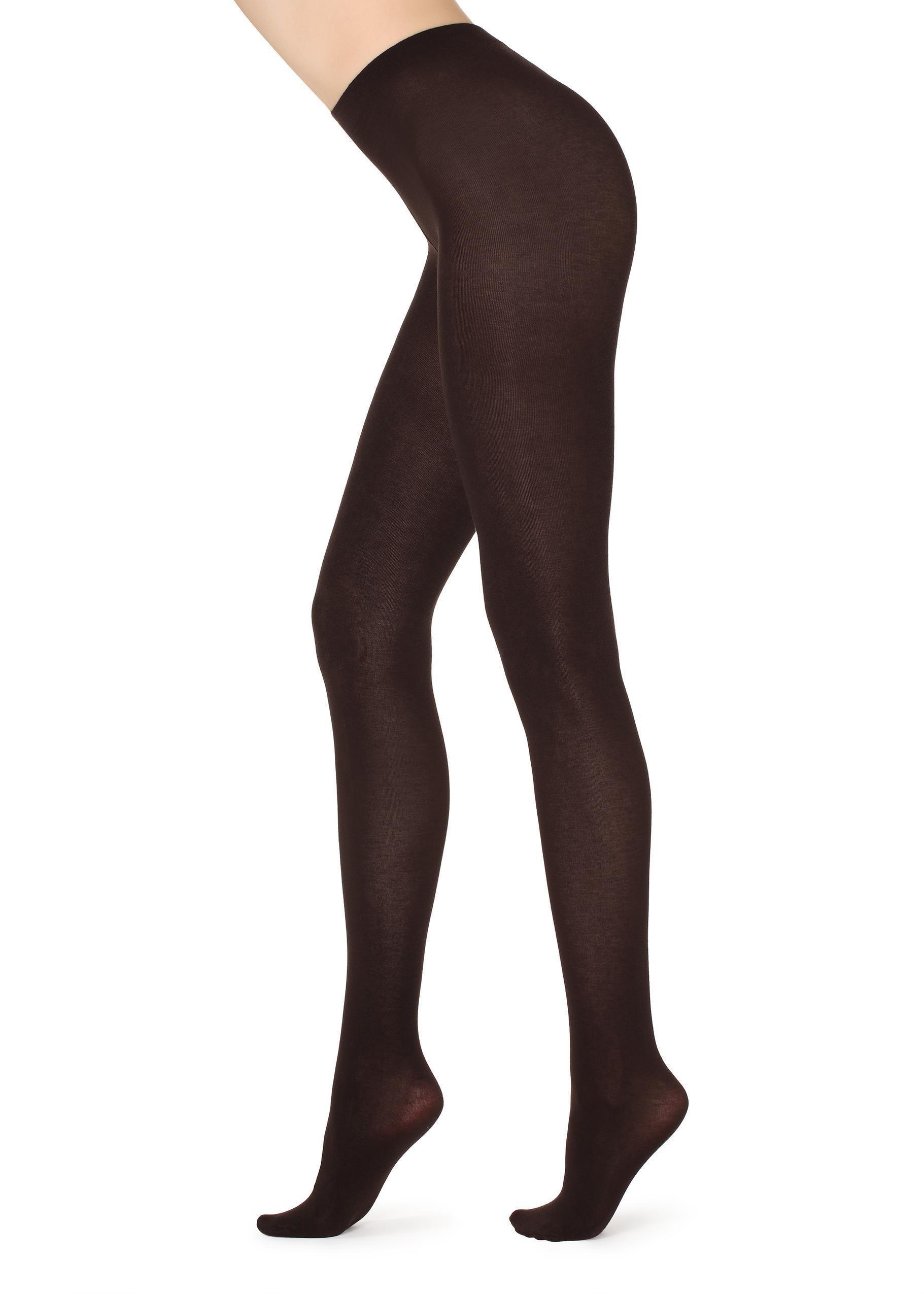 Dark Brown Super Opaque Tights With Cashmere, Women, , large image number 2