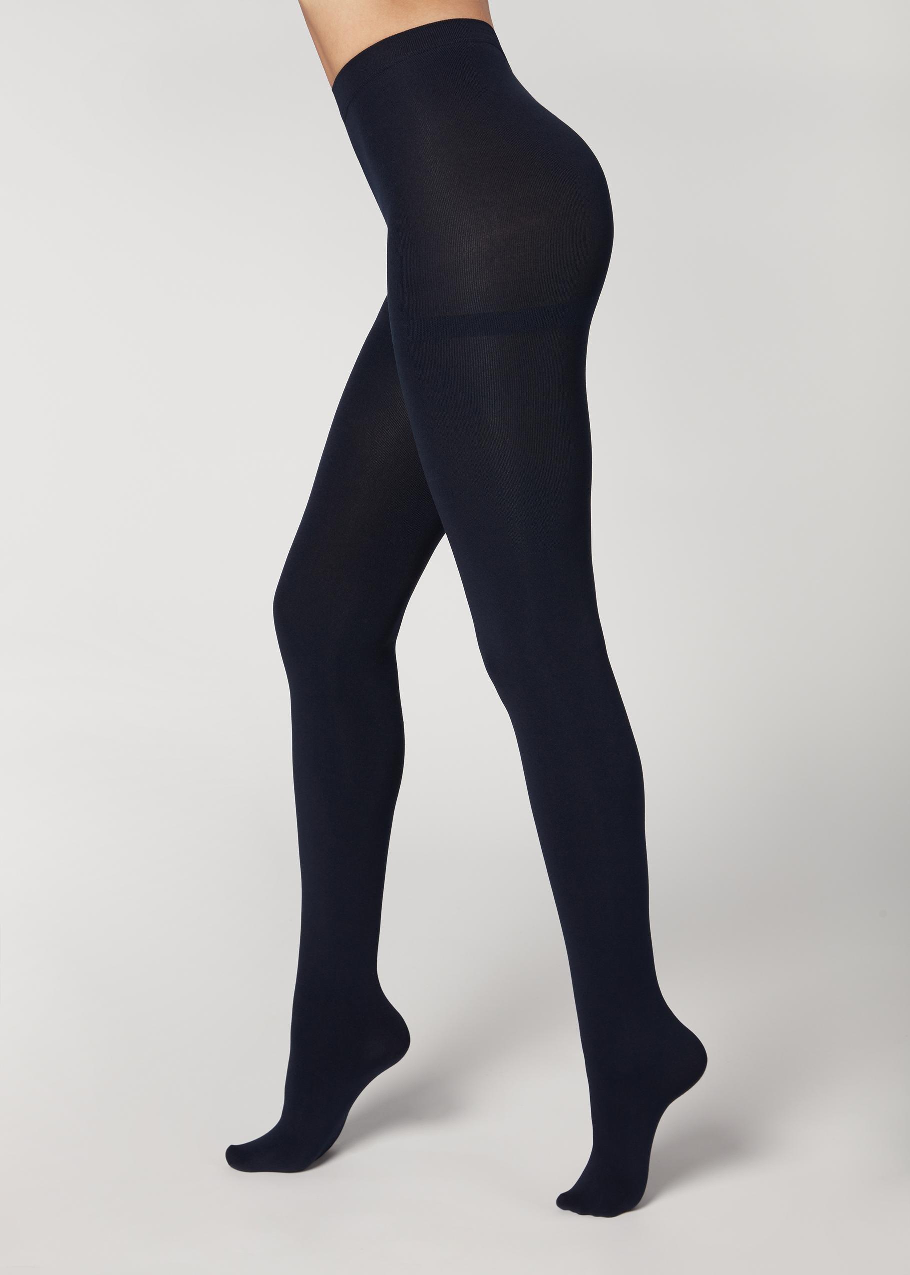 Thermal Super Opaque Tights, 016 - Blue, , large image number 0