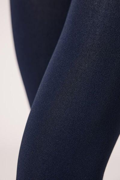 Thermal Super Opaque Tights, 016 - Blue, Blue, large image number 6