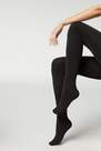 Calzedonia - Black Thermal Super Opaque Tights, Women