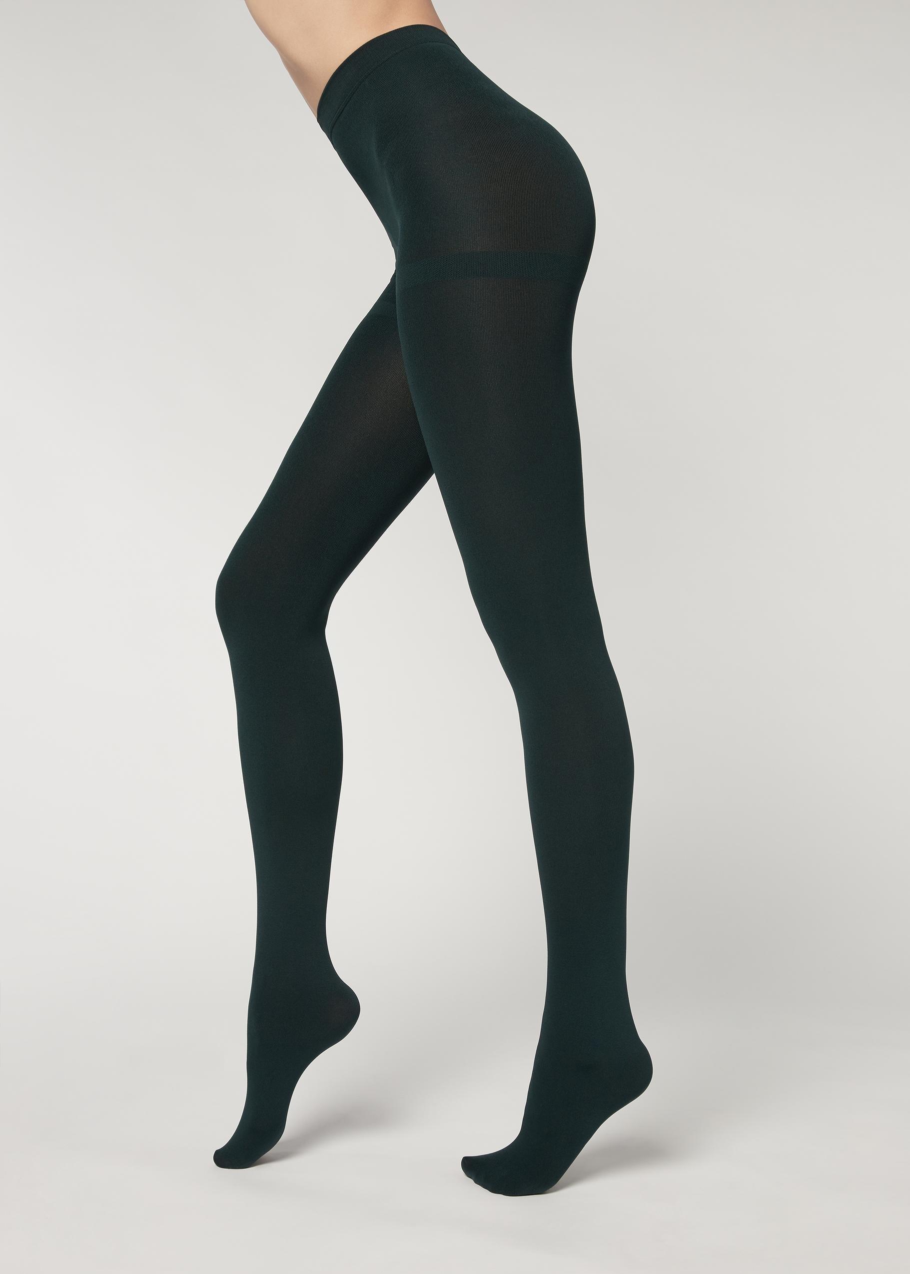 Thermal Super Opaque Tights , 3654 - Green, , medium