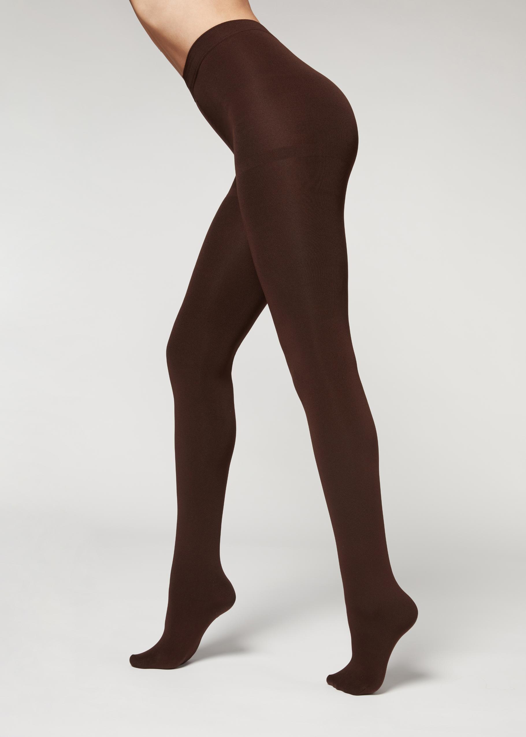 Brown Thermal Super Opaque Tights