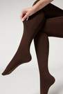 Calzedonia - Dark Brown Thermal Super Opaque Tights, Women
