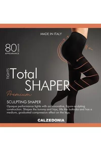 BLACK 80 Denier Super Opaque Total Shaper Tights, Black, large image number 3