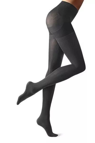 GREY BLEND 80 Denier Super Opaque Total Shaper Tights, Grey Blend, medium