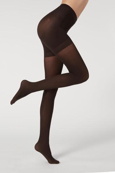 Brown 50 Denier Total Shaper Tights, , large image number 1
