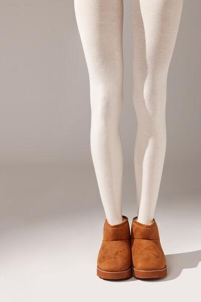 Soft Modal And Cashmere Tights, Cream