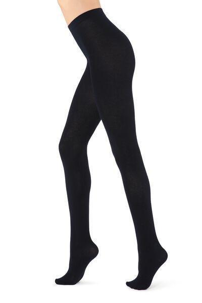 Soft Cashmere Blend Tights, 016 - Blue, , large image number 8
