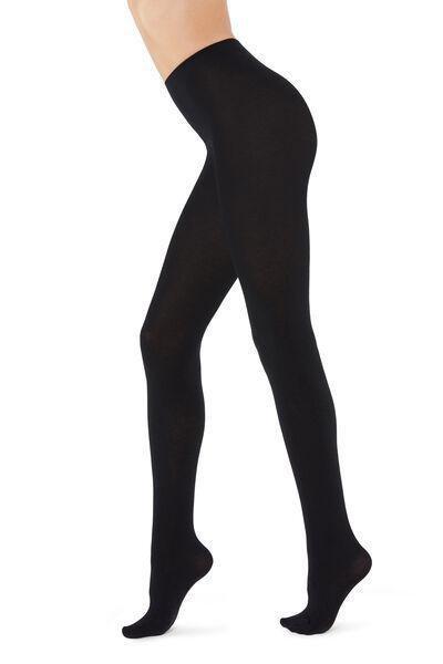 Soft Cashmere Blend Tights, 019 - Black, , large image number 4