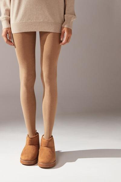 Soft Modal And Cashmere Tights, 104 - Camel, , large image number 0
