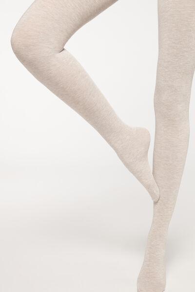 Soft Modal And Cashmere Tights, 1084 - Grey, , large image number 0