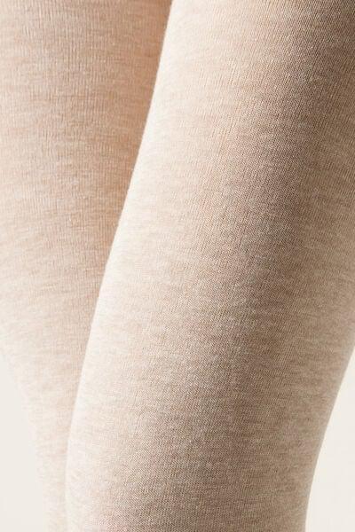 Soft Modal And Cashmere Tights, 1084 - Grey, Natural Blend, medium