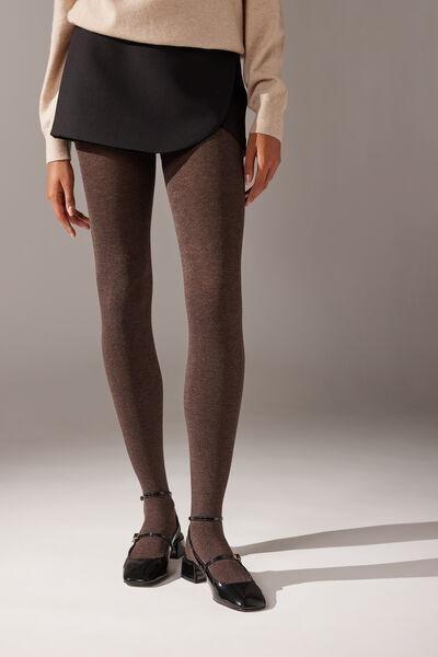 Soft Modal And Cashmere Tights, 1478 - Brown, , large image number 0
