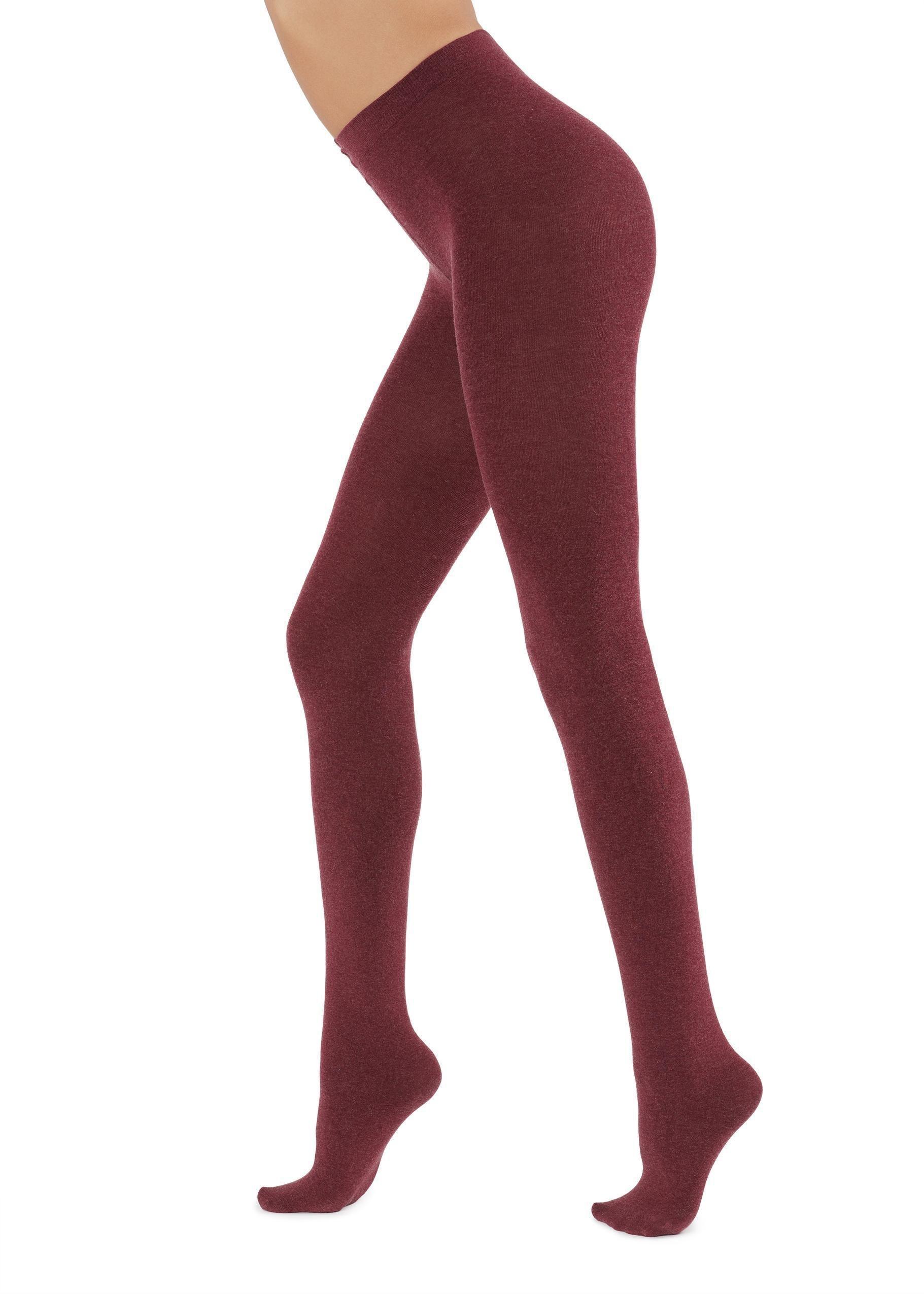 Maroon 2024 opaque tights