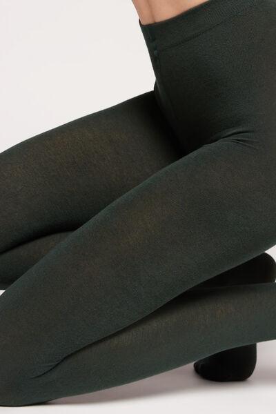 Calzedonia Green Soft Modal And Cashmere Blend Tights
