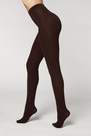 Dark Brown Soft Modal And Cashmere Blend Tights
