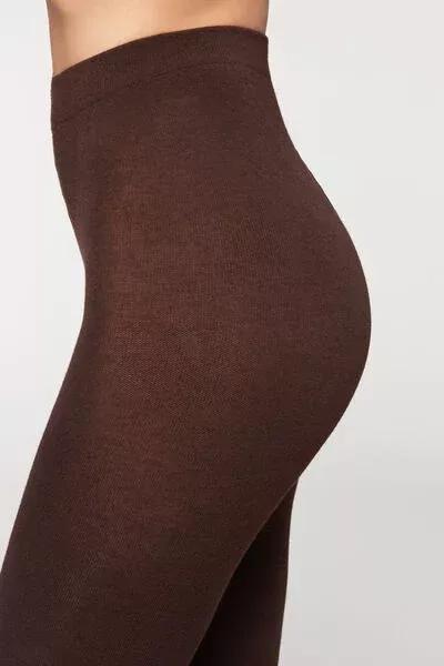 Soft Modal And Cashmere Tights, 848 - Brown, Dark Brown, large image number 6