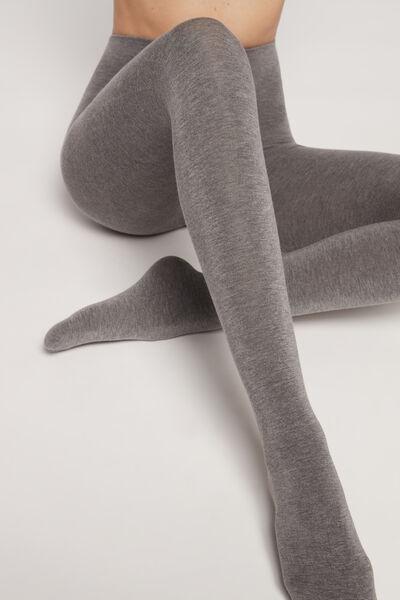 Soft Modal And Cashmere Tights, 910 - Grey, , large image number 0