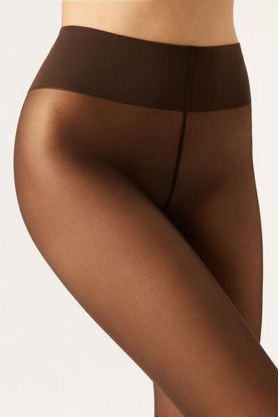 بندي غامق 30 denier كولون كوم"ورت ناعم الملمس ، نسائي, Dark Brown, large image number 7