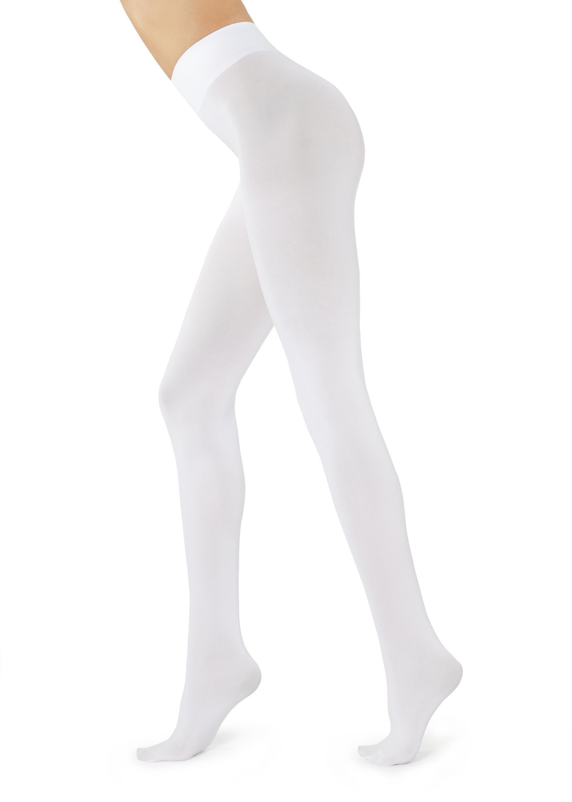 Calzedonia White 50 Denier Total Comfort Soft Touch Tights